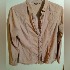Eddie bauer long button blouse west mod size medium